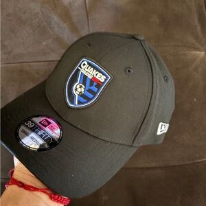 San Jose Earthquakes Black New Era 39THIRTY Stretch Cap